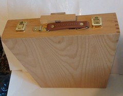 Weber Art Easel Carrying Case Wooden Box for Storage & Paint Supplies New