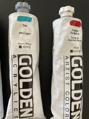 Lot 13 GOLDEN ACRYLIC 5 oz Heavy Body PAINT TUBES 5 fl oz (148mL) NEW Ob8