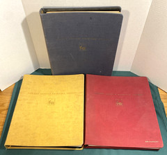 FAMOUS ARTISTS PAINTING COURSE ~ c.1953 ~ 3 Cloth Vintage Binders ~ Lessons 2-10
