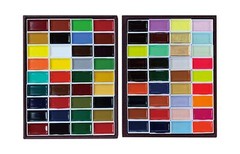 KISSOH GANSAI-72 Gansai 72-Color Japanese Watercolor Paint Set Top 72 Colors