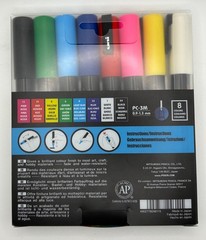 2 Packs of Posca Markers – 3M & 5M – 16 Markers – Brand New in Box