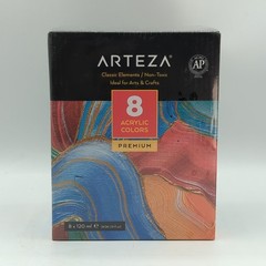 Arteza Classic Elements 8 Premium Acrylic Colors Paint 4.06 Fl Oz – BRAND NEW