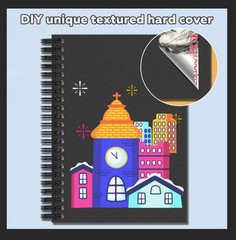 5.5 x 8.5 Sketch Book ，2 Pack 80-Sheets 68lb/100gsm，Double-Sided Hardbound