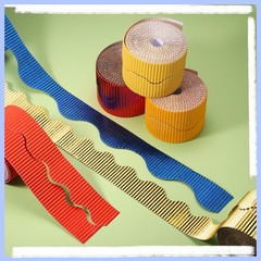 Corrugated Paper Bulletin Border for Classroom Decoration Navy Blue