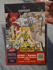 Canson Comic Manga Fanboy Tracing & Drawing Paper Heavyweight + Pencil