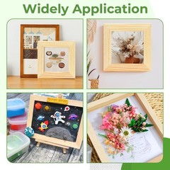 10 Pack 4×4 Inch Wood Panel Boards for Painting and DIY Crafts