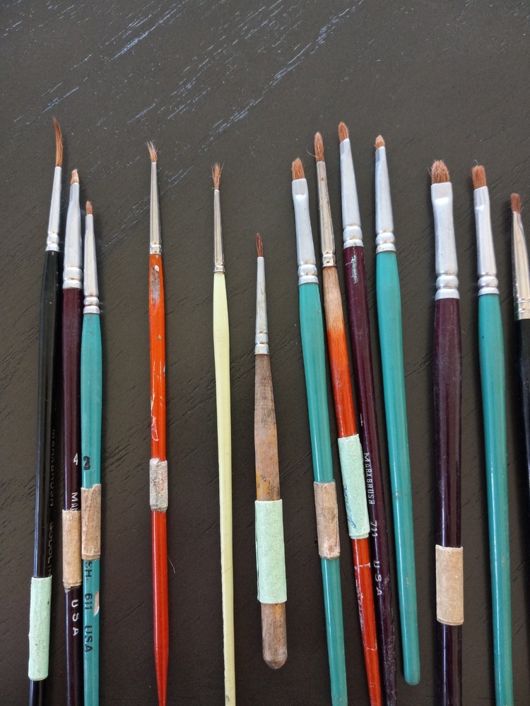 Lot 22 +Artist Paint Brushes – Vintage DUNCAN SUPERIOR GRUMBACHER MARC
