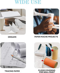 500 Sheets White Paper 12”X17” Light Weight White Craft Art Paper for Sketching