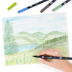 ABT Dual Brush Pen set of 10, LANDSCAPE