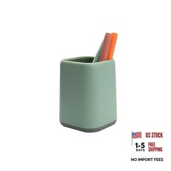ZUFECY Pencil Holder – Pen Cup Makeup Brush Holder – Desktop Organizer – Green