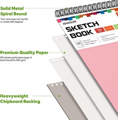 Gift Set of 2 Sketchbooks for Children – Ideal for Drawing and Creativity