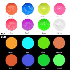 Artecho Glow in the Dark Acrylic Paint Set, 8 0.7 Fl Oz (Pack of 8),