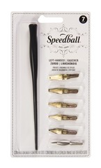 C-Series Lettering Pen Set, Left-handed – 1 Penholder w/ 6 Nibs