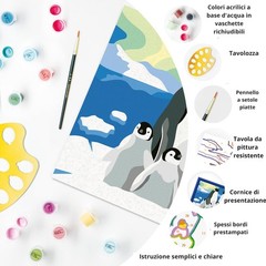 Ravensburger – Creart Serie D De familie van de pinguïns Schilderset voor kind