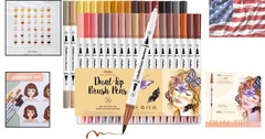 Skin Tone Markers: Dual Tips & Color Swatch for Creative Expression
