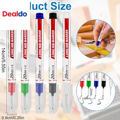 10 Pcs Long Head Deep Hole Marker – Long Nib Markers, Multi-Purpose Deep Hole Ma