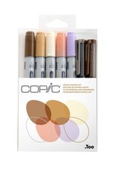 Ciao Alcohol Markers People Doodle Kit, 5 Markers + 2 Multiliners Set