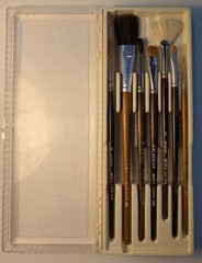 Vtg Set Duncan Ceramic Paint Brushes BR 500 Series USA NIB!