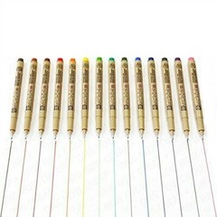 XSDK05 Sakura Pigma Micron Colour Pigment Fineliners, 0.5mm, Set of 14 Colors