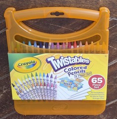 Crayola 25 Twistables Colored Pencils & 40 Papers Set with Case – Item #04-5225