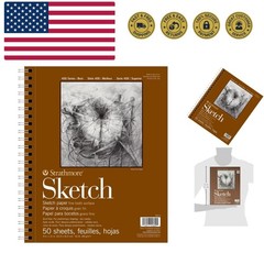 400 Series Sketch Pad, 9×12 inch, 50 Sheets – Artist Sketchbook for Drawing, …