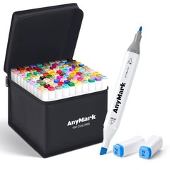 Alcohol Markers, 100 Colors Dual Tip Art Coloring Markers Set for Adult Book …