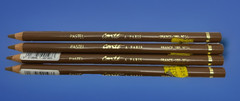 Lot 4 VTG Conte A Paris France Pastel Colored Pencils 1355 Natural Umber No. 54