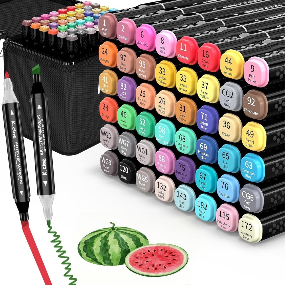 48/80/168 Colors Alcohol Based Markers Dual Tip Drawing Markers Set for Drawing
