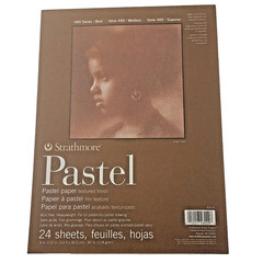 Strathmore Pastel Paper 400 Series 24 Sheets 9×12 in 4 colors Made in USA Art