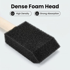 50Pcs Foam Brush and round Foam Brush Set with High Density Foam for Multi Proje