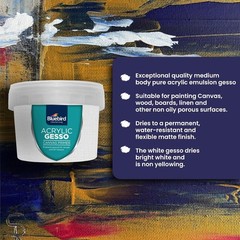 BLUEBIRD Professional Heavy Gesso Primer for Acrylic Painting 5.3 Oz / 150 GM Ge