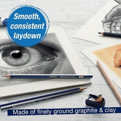 Versatile Graphite Pencils Set – 6 Hardness Levels for Artists and Beginners