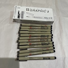 Box of 12 New XSDK3 Sakura Pigma Micron 2 Archival Marker Pens 2.0mm Black New