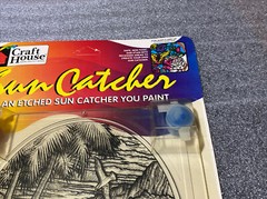 1996 Craft House Etched Sun Catcher Paint By Number kit. #38831 South Seas