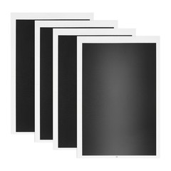 4 Pcs 15 x 11 Inch Black Laser Engraving Marking Paper