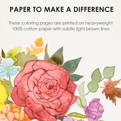 Watercolor Coloring Book, 15 Sheets A5 (8.3 x 5.8),Watercolor Book for Autumn