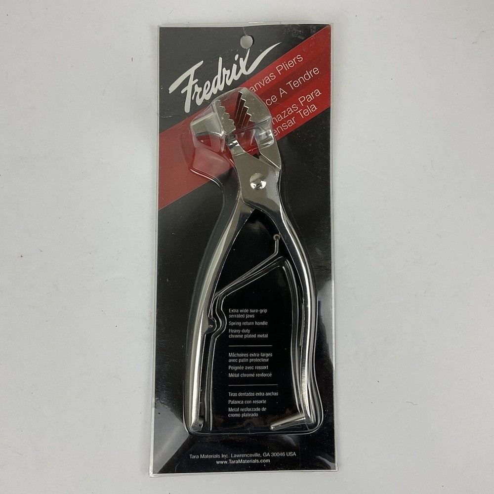 Brand New in Package TARA/FREDRIX 7400 CHROME PLATED STEEL CANVAS PLIERS