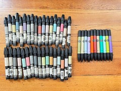 35 AD Art Markers Chartpak & 11 Pantone Letraset Colors