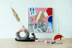 Waterproof Acrylic Marker – Fine Round Tip Paint Pen for Canvas Art