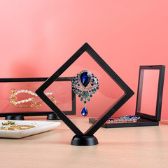Floating Display Case 10 Count 5.51 X 5.51 X 0.79 Inches Plastic Floating Displa