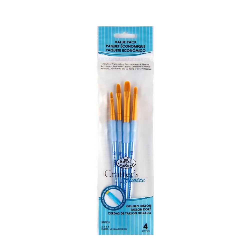 Royal and Langnickel Crafter’s Choice 4 Pieces Golden Size 2, Multicolor
