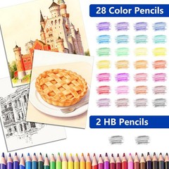 145PCS Blue Art Drawing Set Kit For Kids Children Teens Supplies Paint Pencil