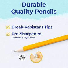 Pencils Bulk, 365 Pack, Pre Sharpened #2, Pencils Set, Easy Hold Grip with Erase