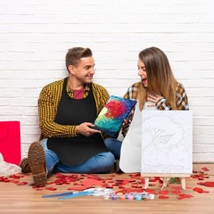 112 Pcs Sip and Paint Kit for Adults Date Night Pre Drawn Canvas Paint Kit fo…