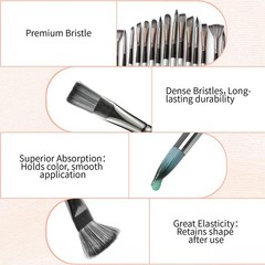 25pcs Paint Brush Set, Professional Artist Paint Brushes for Acrylic Painting…