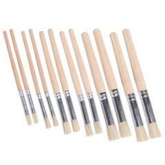 12pcs Stencil Brushes for Acrylic Art Chalk Wax Furniture Painting