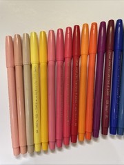 Vintage PENTEL 36 Colors Pens Fine Point Marker Set Original S360-36 Taiwan Rare