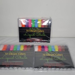BUNDLE 3 1O pcs Liquid Chalk Board Window Marker Erasable DANALOUR