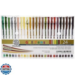 OfficeGoods Brown Earth Gel Pens with Refills – Adult Coloring Journaling Art