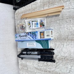 Paint by Number Craft Lot Kits Easel Tripod Canvas Paints Brushes Accessories